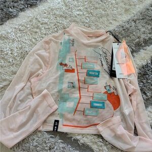 Kids Graphic Long Sleeve Shirt - Pink